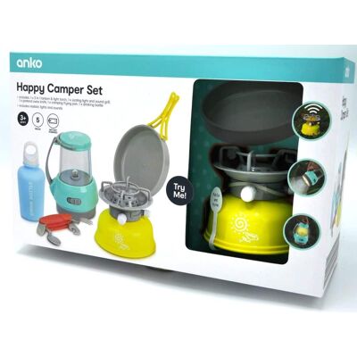 Playgo Happy camping set met speelgoed gasbrander Playgo Happy camping set met speelgoed gasbrander
