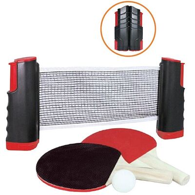 Alert Tafeltennisset - Verstelbaar Net, 2 Paddles, Bal Alert Tafeltennisset - Verstelbaar Net, 2 Paddles, Bal