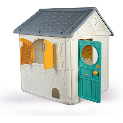 Dolu speelhuis wit/grijs/blauw 122.5x110x104cm Dolu speelhuis wit/grijs/blauw 122.5x110x104cm