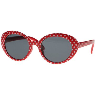 Spectrum zonnebril rood stippen smoke glas kids meisje Spectrum zonnebril rood stippen smoke glas kids meisje