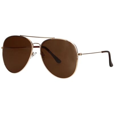 Spectrum Zonnebril piloot goud bruin glas Spectrum Zonnebril piloot goud bruin glas