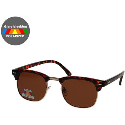 Spectrum polarized zonnebril club vierkant havana goud bruin unisex Spectrum polarized zonnebril club vierkant havana goud bruin unisex
