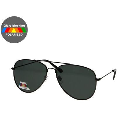 Spectrum polarized zonnebril piloot zwart groen heren Spectrum polarized zonnebril piloot zwart groen heren