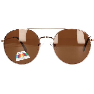 Spectrum polarized zonnebril piloot bruin glas unisex Spectrum polarized zonnebril piloot bruin glas unisex
