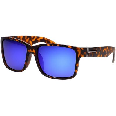 Spectrum polarized zonnebril vierkant tortoise blauw unisex Spectrum polarized zonnebril vierkant tortoise blauw unisex