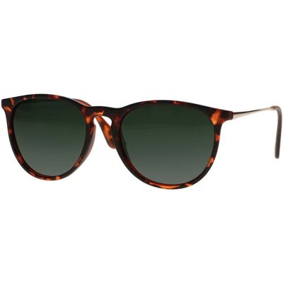 Spectrum zonnebril tortoise goud groen glas unisex Spectrum zonnebril tortoise goud groen glas unisex