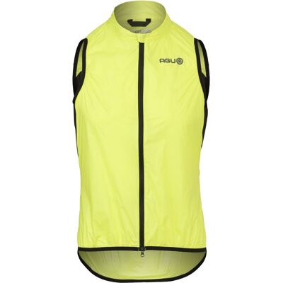AGU essential - windbody - fietsshirt zonder mouwen - waterafstotend - lichtgewicht - reflecterend - mesh ventilatie - heren - geel - xxl AGU essential - windbody - fietsshirt zonder mouwen - waterafstotend - lichtgewicht - reflecterend - mesh ventilatie - heren - geel - xxl