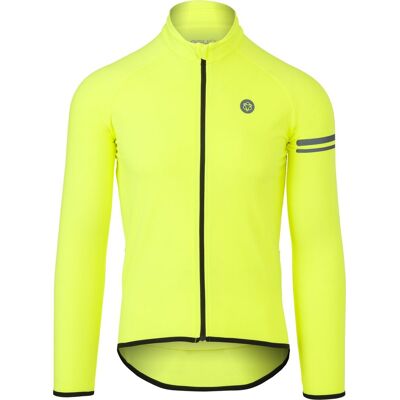 Agu XL Neon Gele Thermo Fietsshirt - Jersey Agu XL Neon Gele Thermo Fietsshirt - Jersey