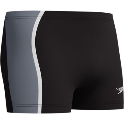 Speedo solid splice aquashort heren - strakke zwemshort heren - chloorbestendige zwemboxer heren - sportzwembroek heren met trekkoord - zwart/grijs - s Speedo solid splice aquashort heren - strakke zwemshort heren - chloorbestendige zwemboxer heren - sportzwembroek heren met trekkoord - zwart/grijs - s