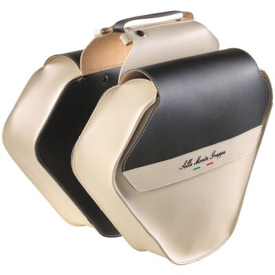 Monte Grappa dubbele tas 17,5l fashion skay cream/zwart Crème Monte Grappa dubbele tas 17,5l fashion skay cream/zwart Crème