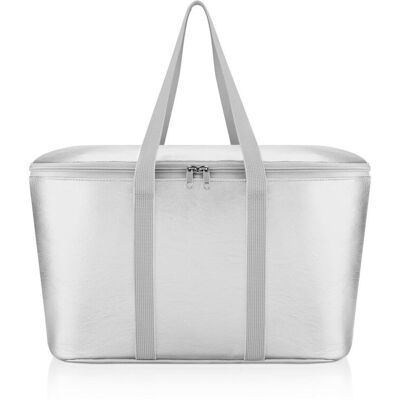 Reisenthel coolerbag koeltas - 20l - silver crackle zilver Reisenthel coolerbag koeltas - 20l - silver crackle zilver