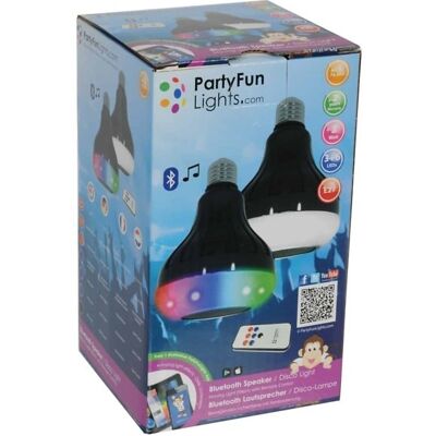 Party Fun Lights Bluetooth Speaker - Discolamp met Afstandsbediening Party Fun Lights Bluetooth Speaker - Discolamp met Afstandsbediening