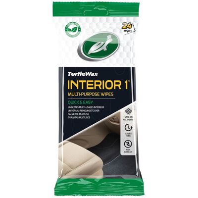 Turtle Wax interieurreiniger doekjes - superieure reiniging - voor stof, tapijt, vinyl, rubber & kunststof - in hersluitbare verpakking - 24 doekjes Turtle Wax interieurreiniger doekjes - superieure reiniging - voor stof, tapijt, vinyl, rubber & kunststof - in hersluitbare verpakking - 24 doekjes