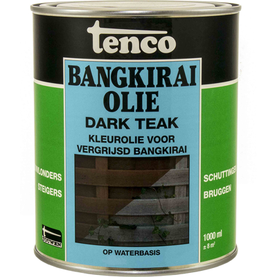 Tenco 1034325 - bangk.olie dark teak 1l 3 stuks Tenco 1034325 - bangk.olie dark teak 1l 3 stuks