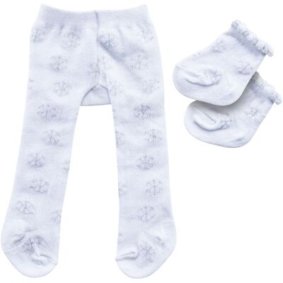 Heless Poppenmaillot met Sokken - Sneeuwvlokken, 28-35cm Veelkleuren Heless Poppenmaillot met Sokken - Sneeuwvlokken, 28-35cm Veelkleuren