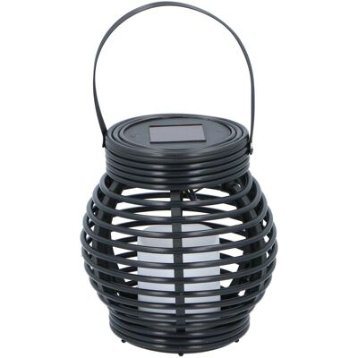 Grundig Zonne-energie LED Lantaarn 15x16cm Zwart - LED Lantaarn Grundig Zonne-energie LED Lantaarn 15x16cm Zwart - LED Lantaarn