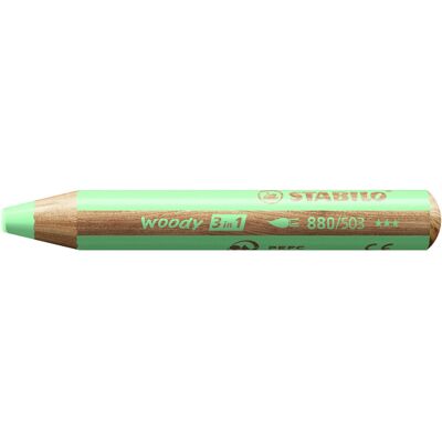 STABILO Woody 3 in 1 Koraal, Groen - Kleurpotlood STABILO Woody 3 in 1 Koraal, Groen - Kleurpotlood