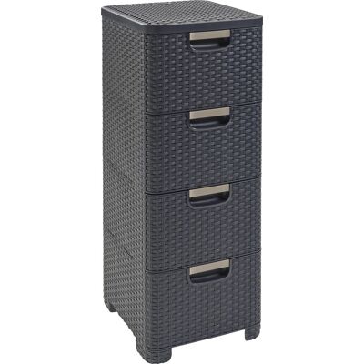 Curver style ladesysteem - 4x14l - antraciet Curver style ladesysteem - 4x14l - antraciet