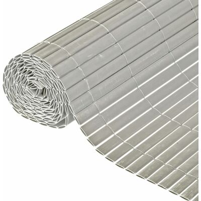 NATURE Dubbelzijdig PVC-tuinscherm - 150x300cm - Grijs NATURE Dubbelzijdig PVC-tuinscherm - 150x300cm - Grijs