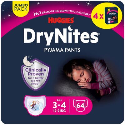 Huggies DryNites Pyjama Broekjes Meisjes 3-5 Jaar - Luiers & Ondergoed voor Baby en Kind Huggies DryNites Pyjama Broekjes Meisjes 3-5 Jaar - Luiers & Ondergoed voor Baby en Kind