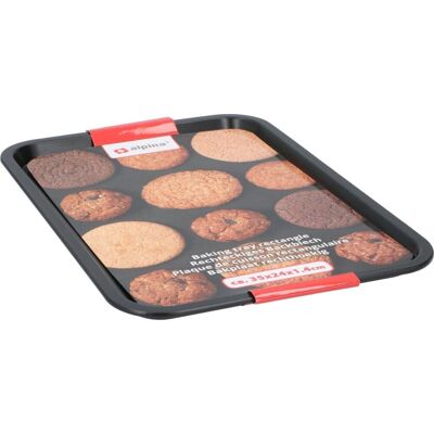 Alpina Bakplaat 35x24x1,4cm Zwart Alpina Bakplaat 35x24x1,4cm Zwart