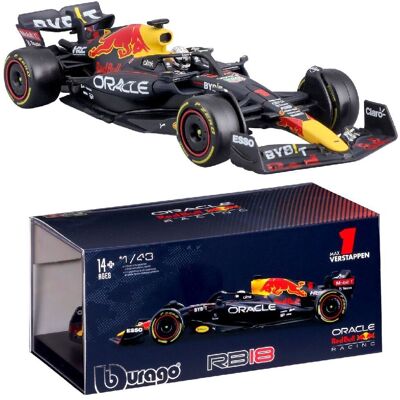 Bburago red bull max verstappen rb18 formule 1 seizoen 2022 Bburago red bull max verstappen rb18 formule 1 seizoen 2022