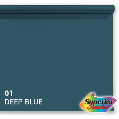 Superior Deep Blue 1,35 x 11m Achtergrondpapier - Achtergrondpapier Superior Deep Blue 1,35 x 11m Achtergrondpapier - Achtergrondpapier
