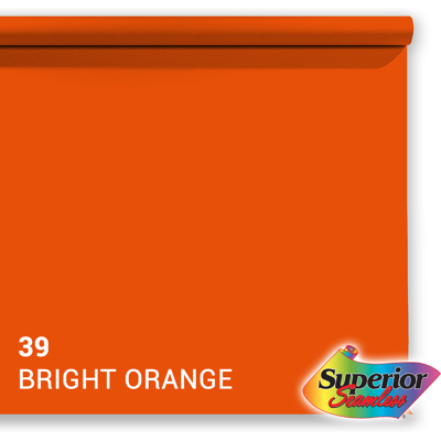 Superior Achtergrondpapier 39 Bright Orange 1,35 x 11m - Achtergrondpapier Superior Achtergrondpapier 39 Bright Orange 1,35 x 11m - Achtergrondpapier