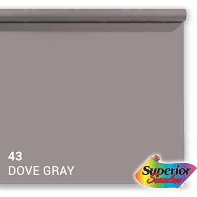 Superior Achtergrondpapier 43 Dove Grey - 1,35x11m Superior Achtergrondpapier 43 Dove Grey - 1,35x11m