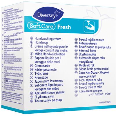 Papernet - Soft Care H1 - Fresh creme - 800ml - Handzeep Papernet - Soft Care H1 - Fresh creme - 800ml - Handzeep