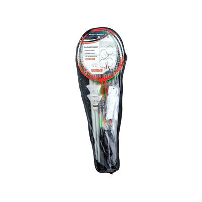 Alert Badmintonset - 4 rackets & 2 shuttles - Sportuitrusting Alert Badmintonset - 4 rackets & 2 shuttles - Sportuitrusting