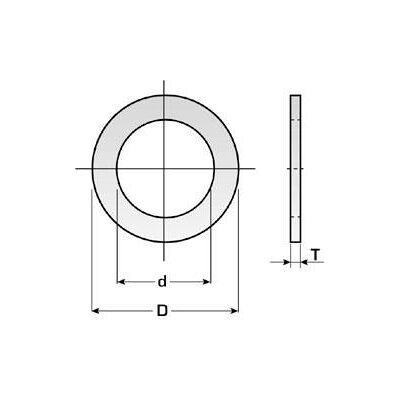 FATELLI CATERINA S.R.L. Verkleinring voor gat D.30X25X2mm - Ring FATELLI CATERINA S.R.L. Verkleinring voor gat D.30X25X2mm - Ring