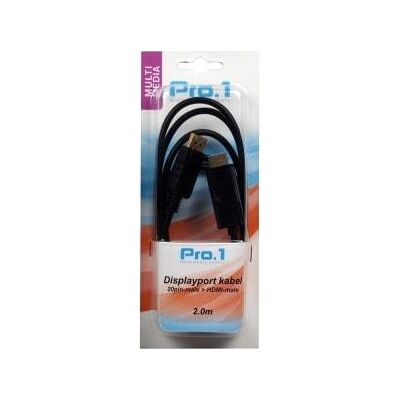 Enzo pro-1 displayport 20pin male naar hdmi male 2.0 meter - 9287010 Enzo pro-1 displayport 20pin male naar hdmi male 2.0 meter - 9287010