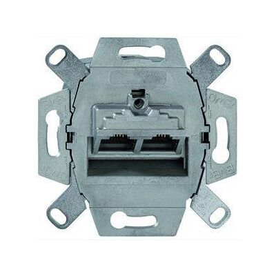 Peha D 1958/8 UAE-C6A O.A - Netwerkstopcontact - 2 Terminals - Inbouw - IP20 Peha D 1958/8 UAE-C6A O.A - Netwerkstopcontact - 2 Terminals - Inbouw - IP20