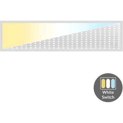 Enzo Led backlit paneel wit 120x30cm 36w 4500lm tri-white - 5016210 Enzo Led backlit paneel wit 120x30cm 36w 4500lm tri-white - 5016210