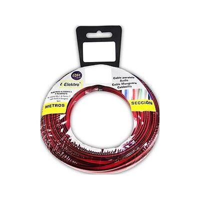 EDM 28018 Rood/Zwart Platte Audiokabel 10m EDM 28018 Rood/Zwart Platte Audiokabel 10m