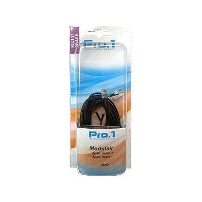 Enzo pro-1 modulair 6p4c naar 6p4c zwart 10.0 meter - 9297032 Enzo pro-1 modulair 6p4c naar 6p4c zwart 10.0 meter - 9297032
