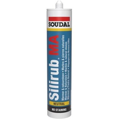 Soudal SiliRub MA Neutrale Siliconen Marmer Grijs Soudal SiliRub MA Neutrale Siliconen Marmer Grijs