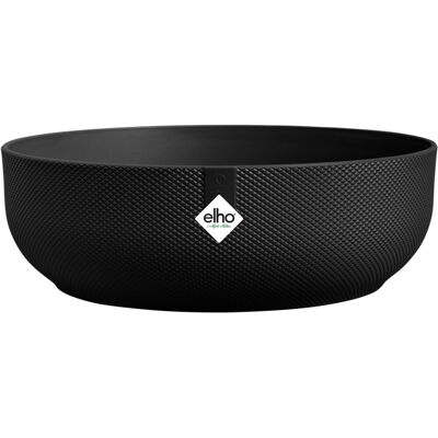 Elho jazz bowl 28 - bloempot voor binnen - 100% gerecycled plastic - ø 27.5 x h 9.0 cm - living black Elho jazz bowl 28 - bloempot voor binnen - 100% gerecycled plastic - ø 27.5 x h 9.0 cm - living black