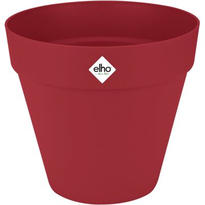Elho Loft Urban Rond - Wielen 40 - Rood - Buiten bloempot Elho Loft Urban Rond - Wielen 40 - Rood - Buiten bloempot