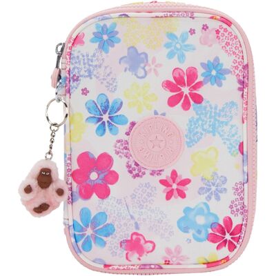 Kipling etui - flower stamp Multi kleuren Kipling etui - flower stamp Multi kleuren
