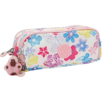 Kipling gitroy etui - flower stamp Multi kleuren Kipling gitroy etui - flower stamp Multi kleuren