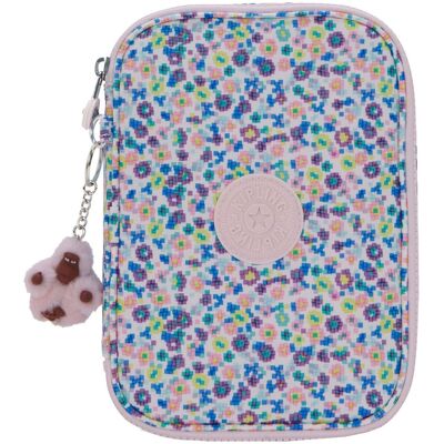 Kipling 100 pens etui - digi flower print Multi kleuren Kipling 100 pens etui - digi flower print Multi kleuren