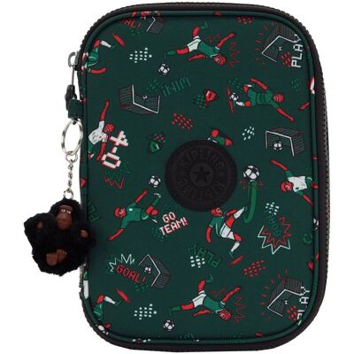 Kipling 100 pens etui - soccer print Multi kleuren Kipling 100 pens etui - soccer print Multi kleuren