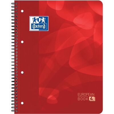 Oxford school projectbook -a4+ - ruit 5mm - 4 gaats - 120 pagina's - rood Oxford school projectbook -a4+ - ruit 5mm - 4 gaats - 120 pagina's - rood