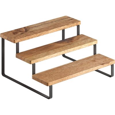Metaltex - york lava - kruidenrek - 3 etages - 23 x 27 x 13 cm - hout en metaal Metaltex - york lava - kruidenrek - 3 etages - 23 x 27 x 13 cm - hout en metaal