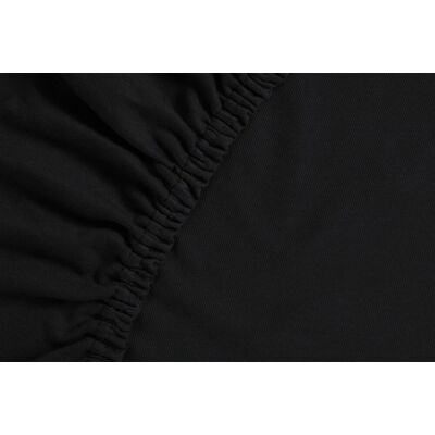 Ambiante jersey - topper hoeslaken - 140x200/210 - zwart Ambiante jersey - topper hoeslaken - 140x200/210 - zwart