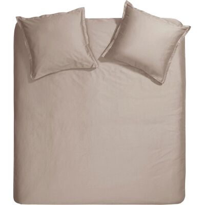 Cinderella sundays dekbedovertrek - extra breed - satijn - 260x200/220 cm - taupe Cinderella sundays dekbedovertrek - extra breed - satijn - 260x200/220 cm - taupe