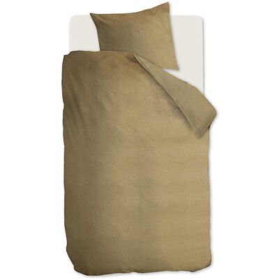 Beddinghouse frost dekbedovertrek - effen - eenpersoons - 140x200/220 - goud Beddinghouse frost dekbedovertrek - effen - eenpersoons - 140x200/220 - goud