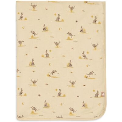 Jollein baby deken wieg - 75x100cm - jersey - kangaroots Jollein baby deken wieg - 75x100cm - jersey - kangaroots